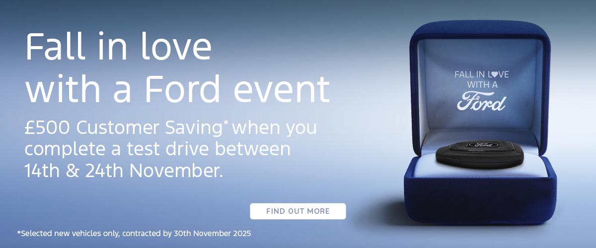 Fall in Love with Ford Banner