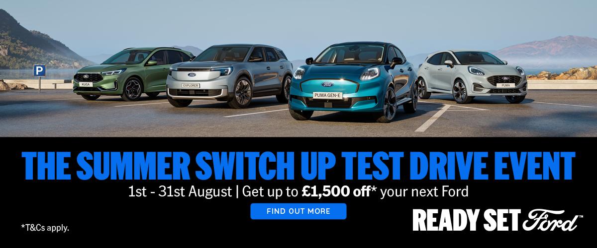 August Test Drive Event Banner