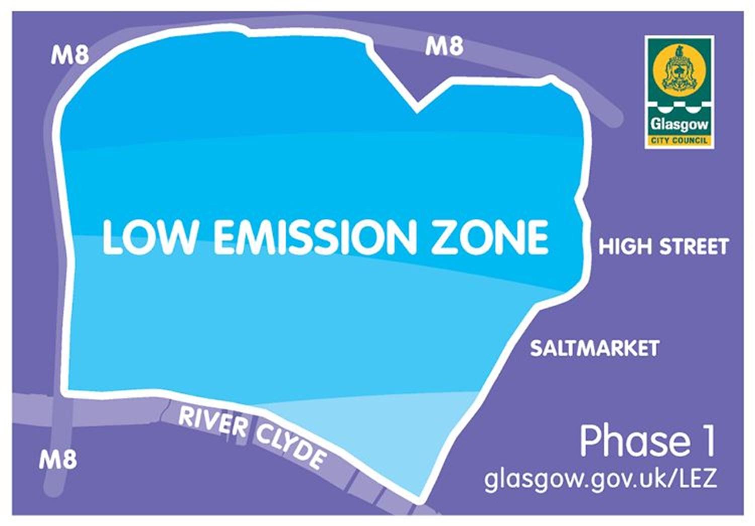 map of Glasgow