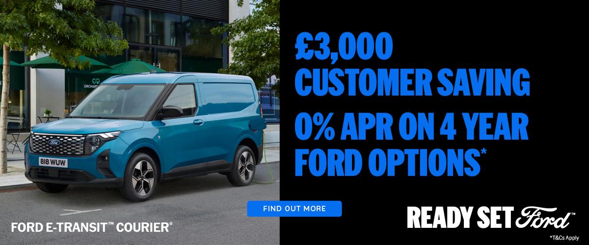 Ford E-Transit Courier Banner