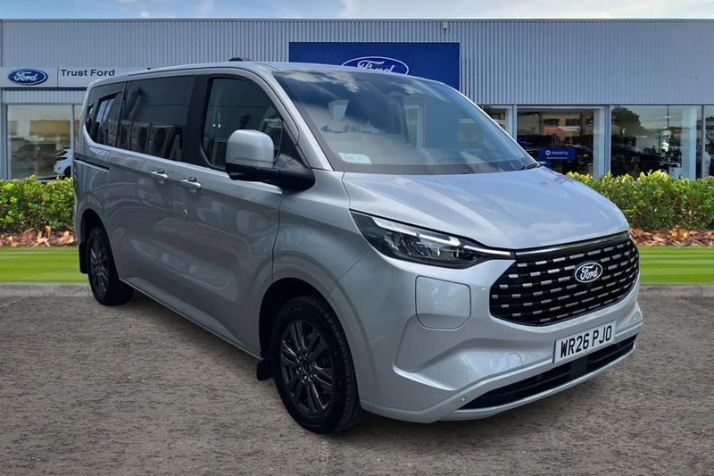 2025 Ford TOURNEO CUSTOM<br />340 Titanium AUTO L1 SWB 9 Seat Minibus FWD 2.5 PHEV 232ps Low Roof