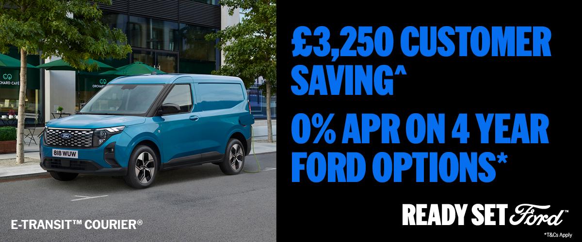 Ford E-Transit Courier Banner