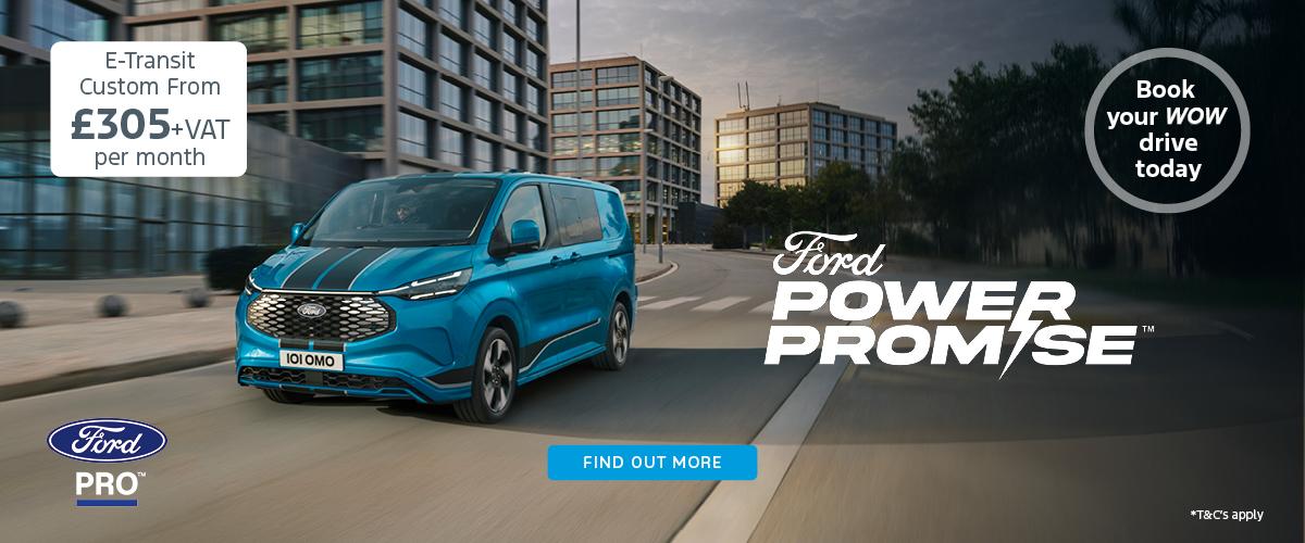 Ford Pro Power Promise Banner