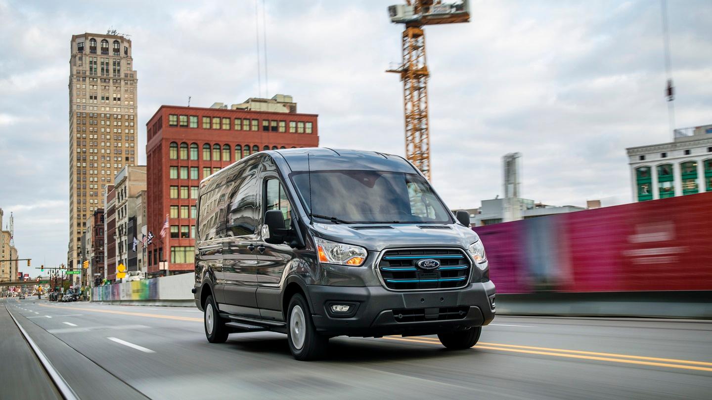 Ford E Transit in silver