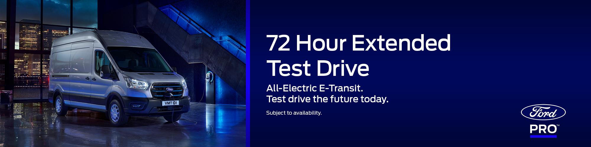 24hr Test Drive Ford E-Transit