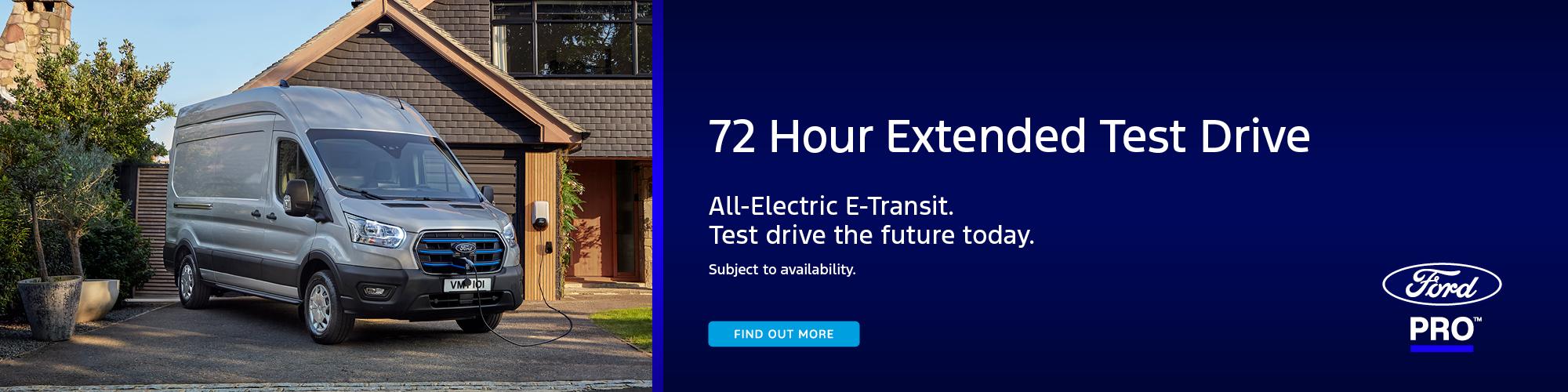 E-Transit Test Drive Banner